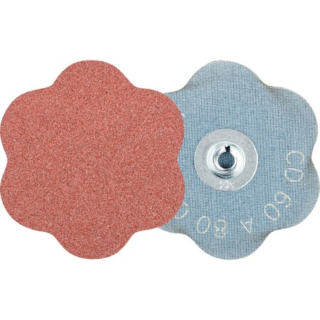 Pferd COMBIDISC CONTOUR Abrasive Disc, 2-3/8'' Dia, Type CD, 80 Grit, Aluminum oxide 42118